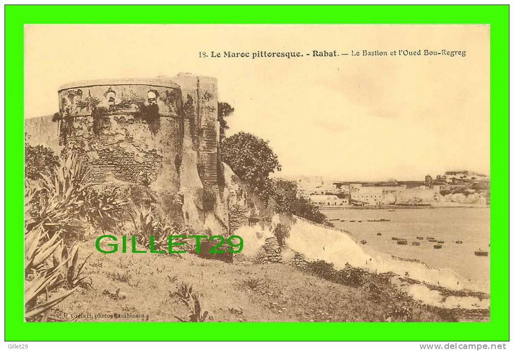 RABAT, MAROC - LE BASTION ET L´OUED BOU-REGREG -  P. GRÉBERT, PHOTO - - Rabat