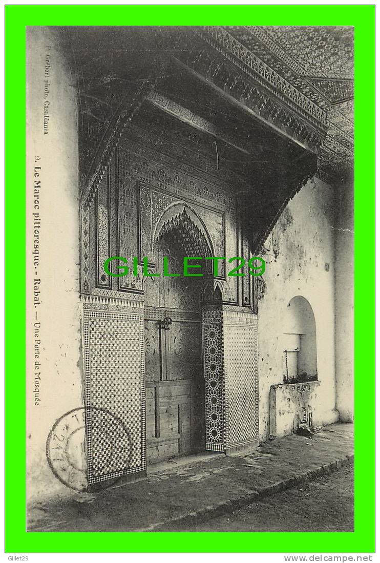 RABAT, MAROC - UNE PORTE DE MOSQUÉE -  P. GRÉBERT, PHOTO - - Rabat