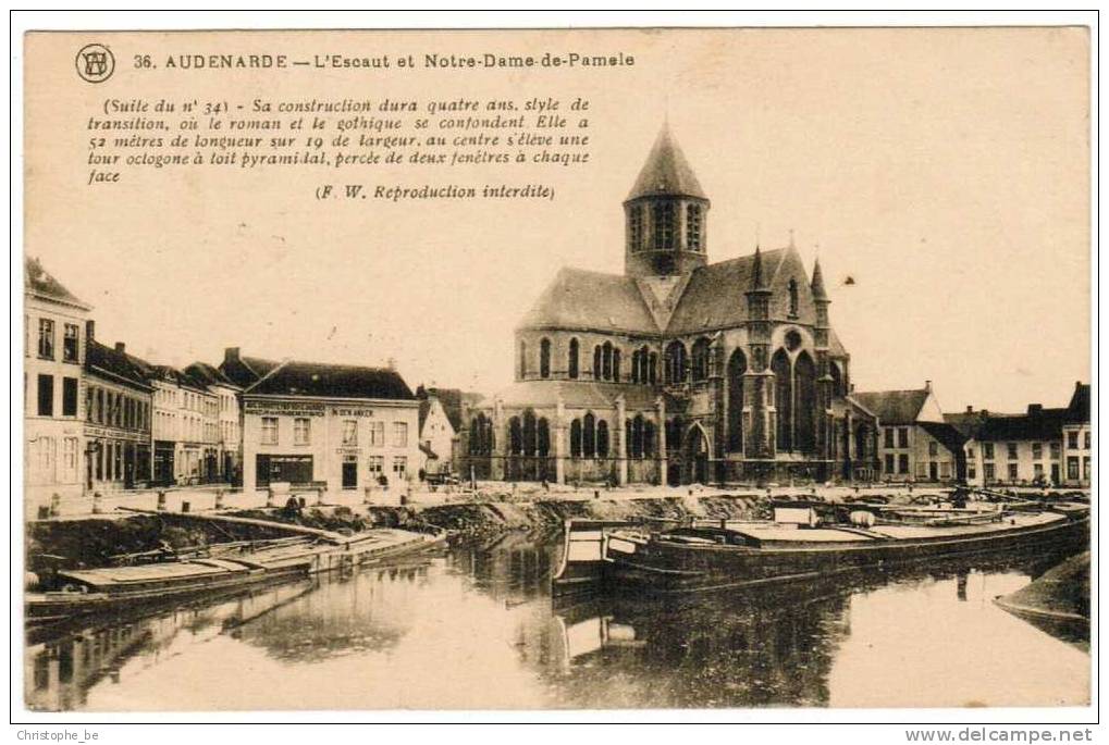 Oudenaarde, Audenarde, L'Escaut Et Notre Dame De Pamele (pk2345) - Oudenaarde