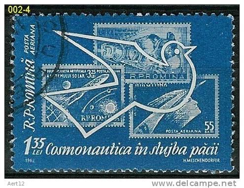 Romania, 1962, Used, Space Exploration - Europa