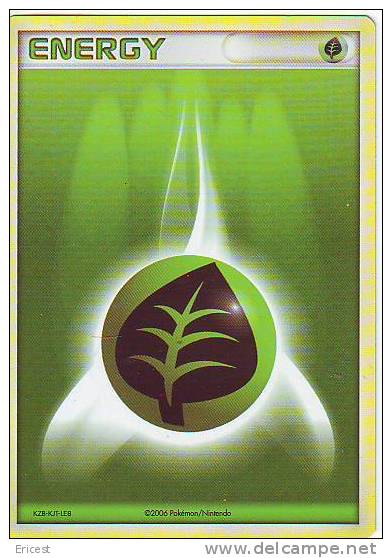 -- CARTE POKEMON ENERGY ENERGIE VERTE KZB-KJT-LE8 2006 POKEMON/NINTENDO BON ETAT - Altri & Non Classificati