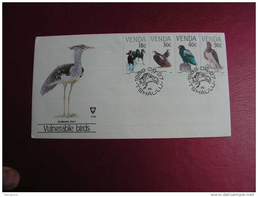 == Venda, FDC Birds 1989 - Venda