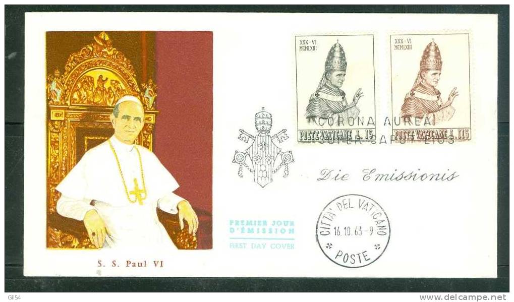 Lot De 4 Enveloppe 1er Jour Du VATICAN  (5 Scans ) - LL125 - Lettres & Documents