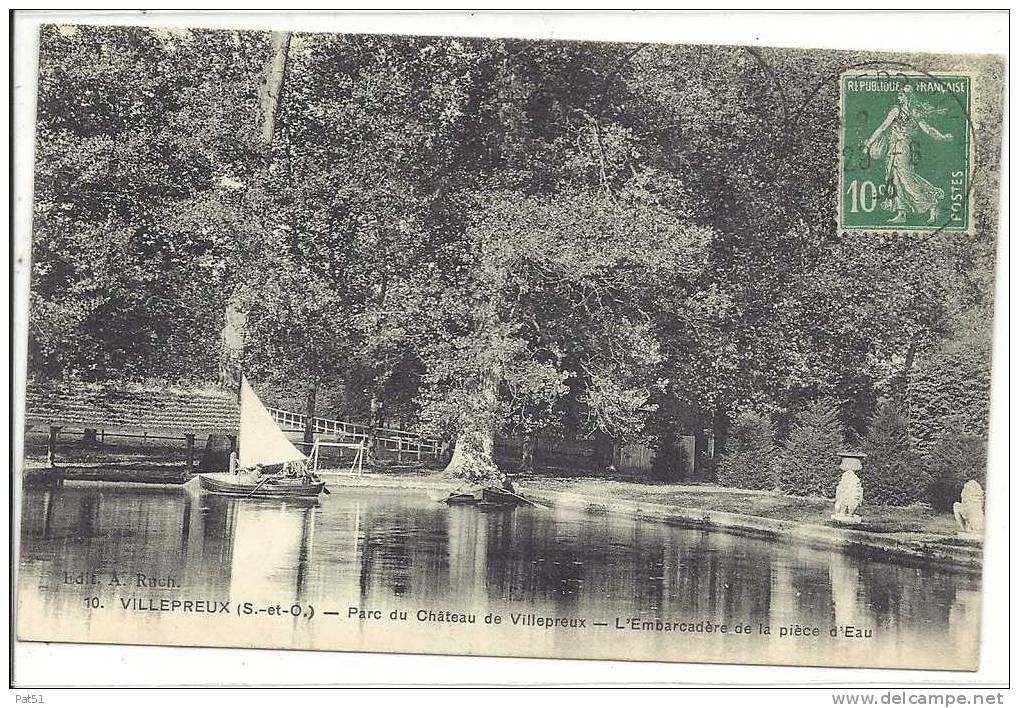 78 - Villepreux : L'embarcadère De La Pièce D'eau - Villepreux