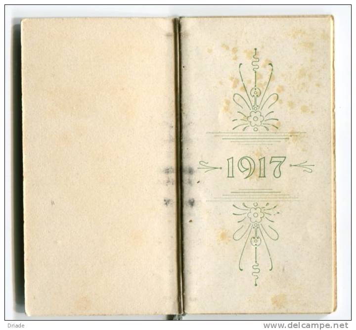CALENDARIO FORMATO PICCOLO FIRENZE ANNO 1917 - Petit Format : 1901-20