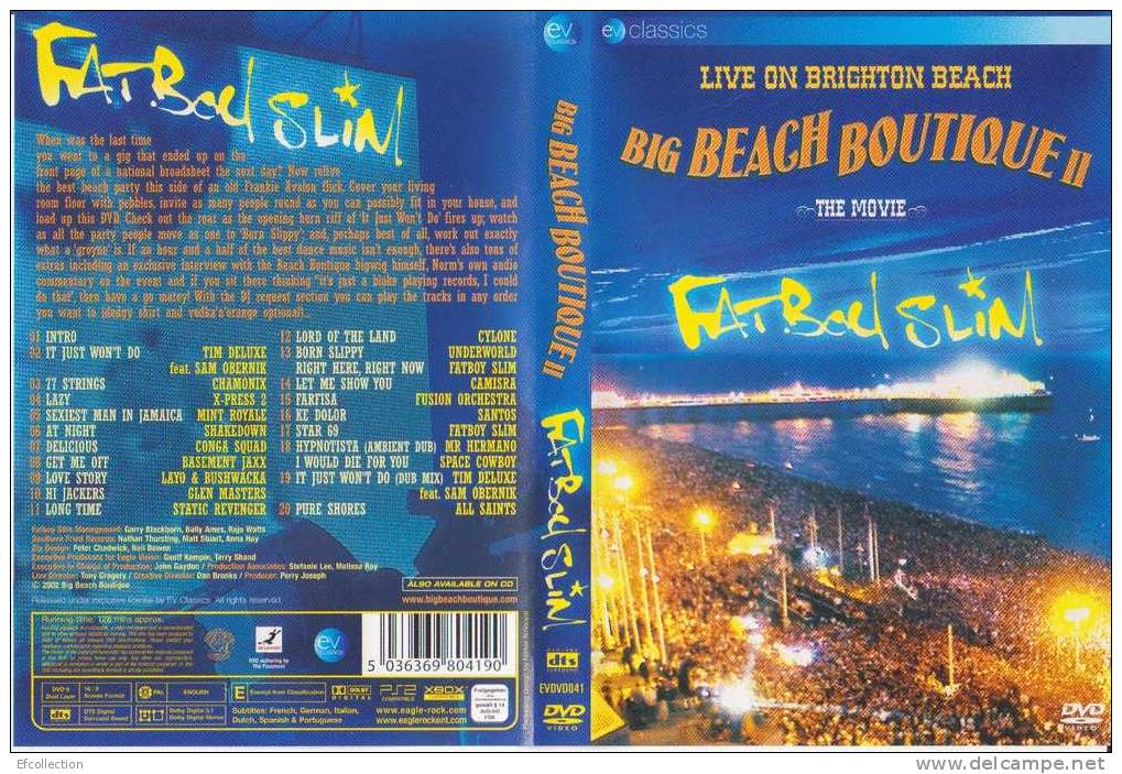 THE BEACH BOUTIQUE - LIVE ON BRIGHTON BEACH - MUSIQUE TECHNO - DVD - CONCERT LIVE - Concerto E Musica