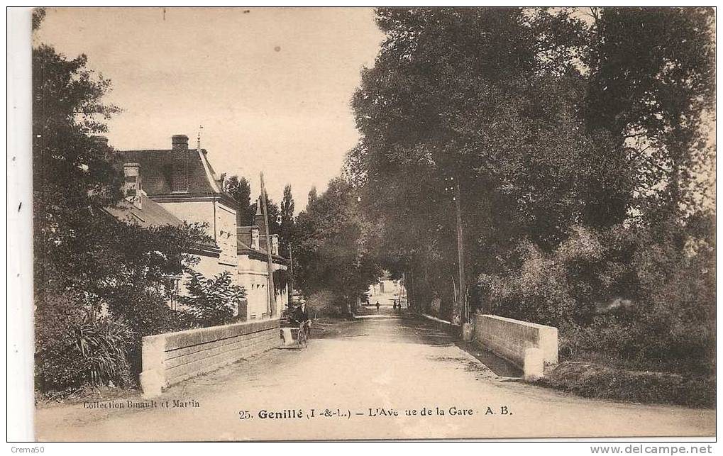 37 - GENILLE - L'Avenue De La Gare - Genillé