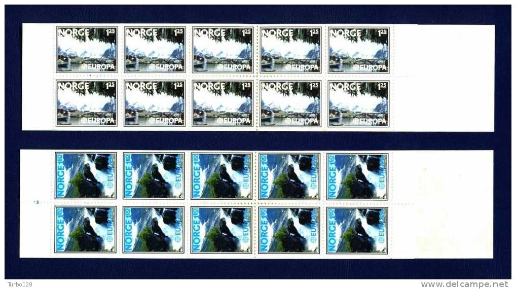 NORVEGE 1977 Carnets   N° C698/C699 ** Neufs Ier Choix. Sup. Cote: 31.00&euro; (EUROPA. Paysages, Landscapes) - Carnets