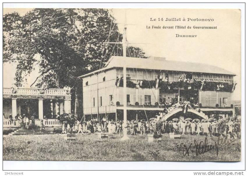 C 5454 - DAHOMEY - Le 14 Juillet à Porto-Novo -  Rare Et Belle CPA 1907 - - Dahomey