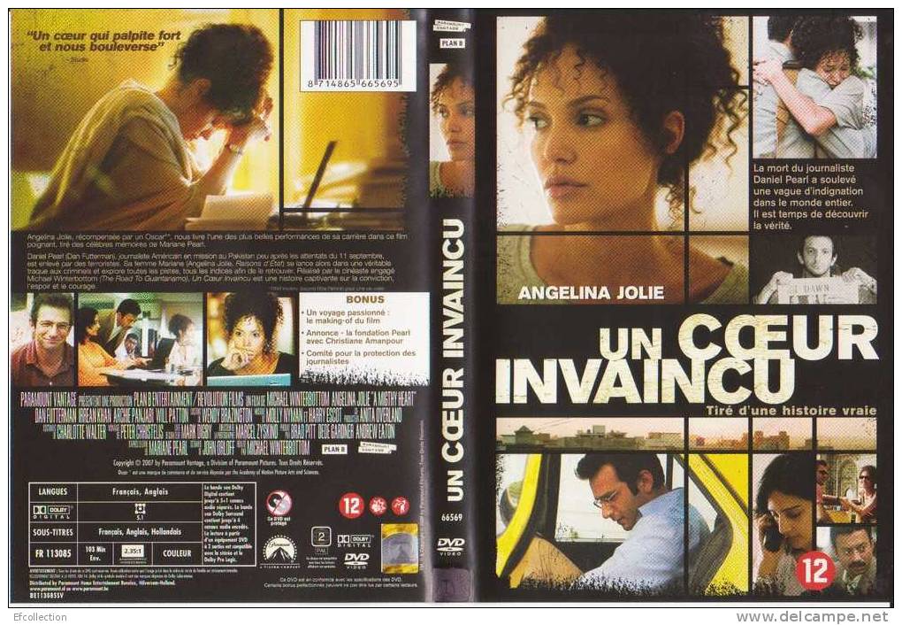 UN COEUR INVAINCU - TIRE D´UNE HISTOIRE VRAI - ANGELINA JOLIE - DVD - DRAME - Dramma