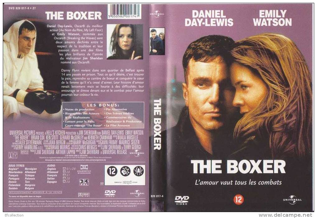 THE BOXER - L´AMOUR VAUT TOUS LE COMBATS -  DANIEL DAY-LEWIS - EMILY WATSON - BOXE - DVD - ACTION - Action, Adventure