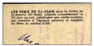 Saint Amarin,les Feux De La St Jean,cp Couleur Illustrée R.Hartmann,1935,2 Scans - Saint Amarin