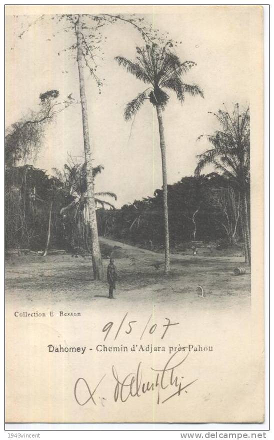 C 5463 - DAHOMEY - Chemin DAdjara Prés De Pahou -  -  Rare Et Belle CPA 1907 - - Dahomey