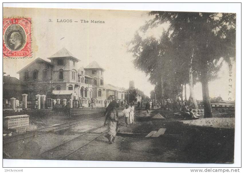 C 5465 - Lagos - Nigéria -  3 - The Marina  -  Rare Et Belle CPA 1907 - - Nigeria