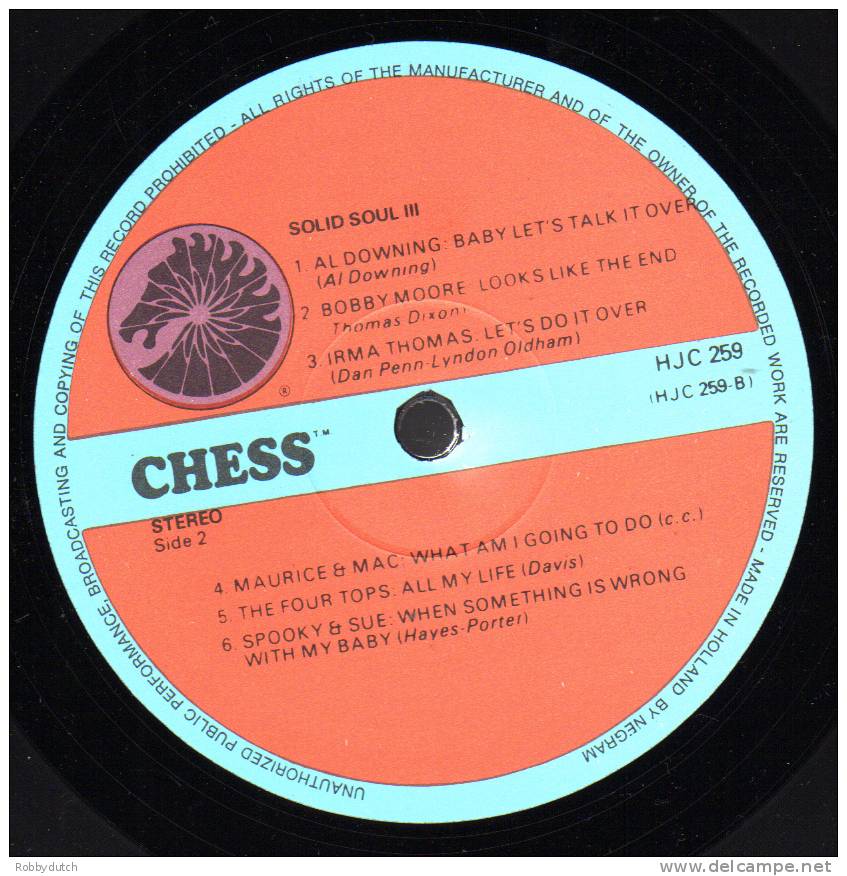 * LP *  SOLID SOUL 3 - VARIOUS ARTISTS (on Chess Records) - Soul - R&B