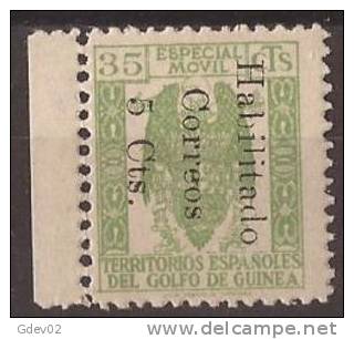 GUI259B-L32942TF.Guinee.G UINEA ESPAÑOLA.FISCALES .1940..(Ed  259B).sin Goma.RARO.MAGNIFICO - Fiscaux