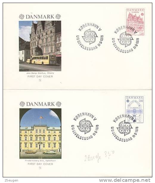 DENMARK  1978  EUROPA CEPT FDC - 1978