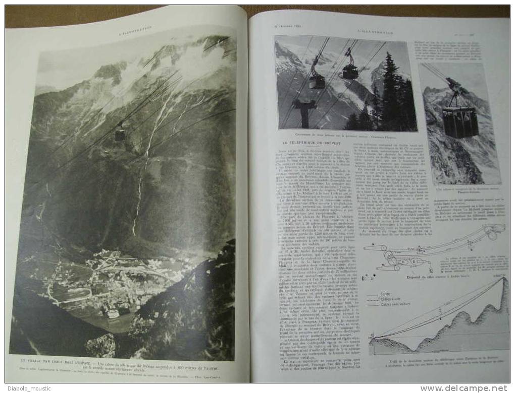 1930 : Tragédie du R-101 ; CASQUES d'ACIER; Expo PHOTO;Navires Hier-Auj. ;CHICAGO ;Chamonix ;MISS ;Odéon; Ader;  PYTHIAS