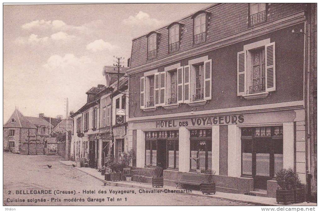 23 - BELLEGARDE - Hôtel Des Voyageurs (Chevalier-Chermartin) - Bellegarde