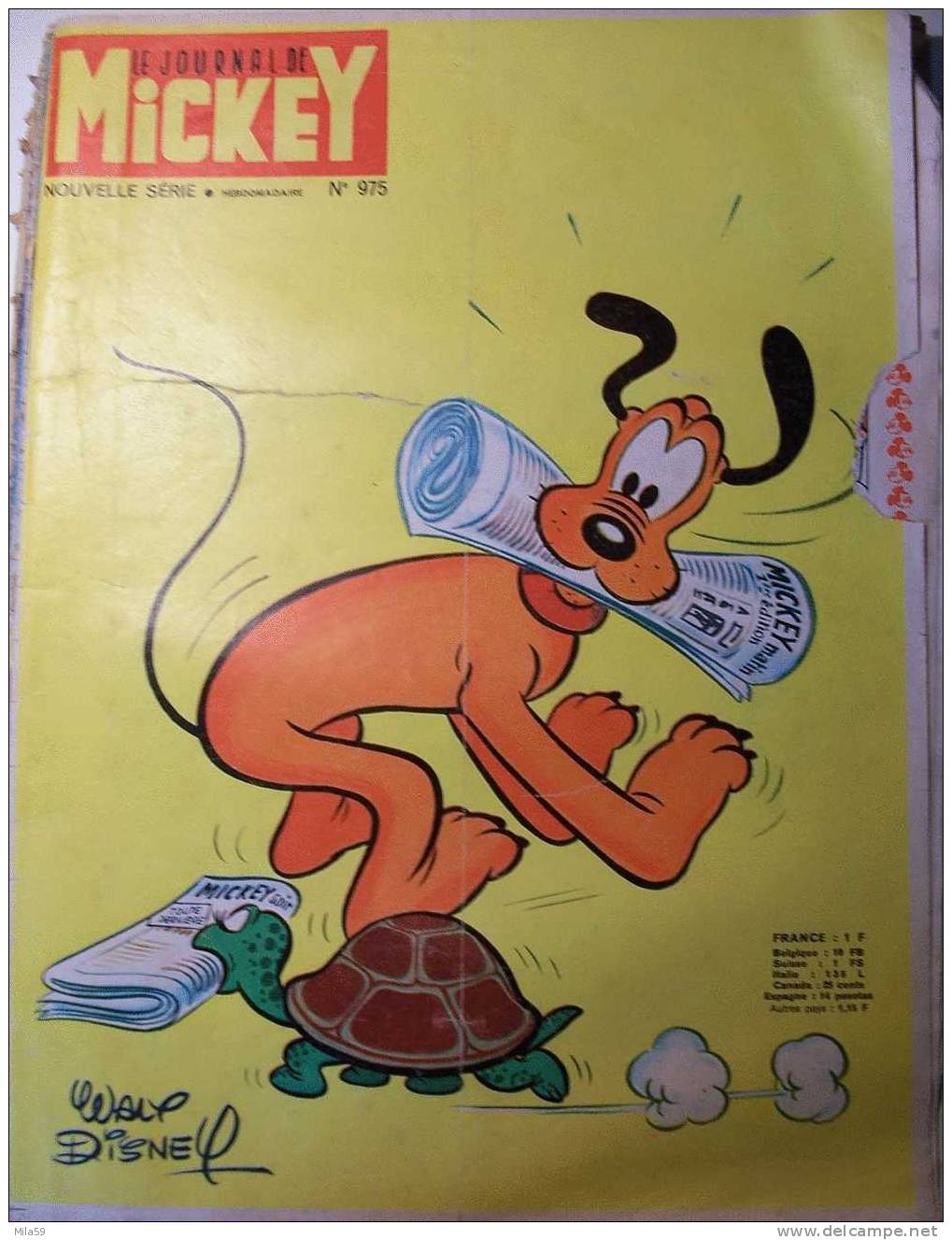 Le Journal De Mickey. N°975.1971 - Disney