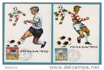 290 JUGO9SLAVIJA JUGOSLAWIEN JUGOSLAVIA ITALIA CALCIO FOOTBALL 1990 CART-MAXIMUM OFFERTA LIMITATA - Cartes-maximum