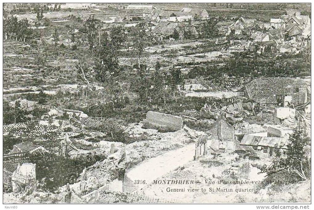 80 MONTDIDIER Vue D'ensemble Vers St Martin - Montdidier