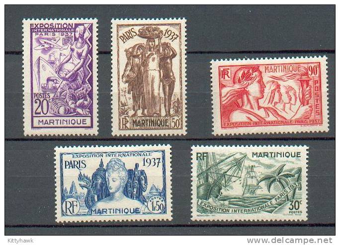 REU 502  - YT 161-162-164-165-166 * - Unused Stamps