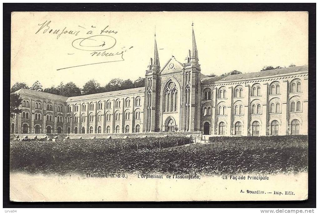 CPA  PRECURSEUR- FRANCE- ELANCOURT (78)- ORPHELINAT DE L'ASSOMPTION EN 1900- LA FACADE PRINCIPALE EN GROS PLAN- - Elancourt