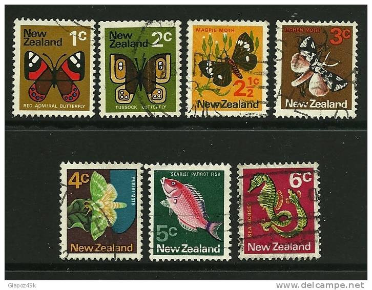 ● NEW ZEALAND - 1970 / 71 - FARFALLE - N. 509 . . . Usati - Cat. ? €  - Lotto 69 - Used Stamps