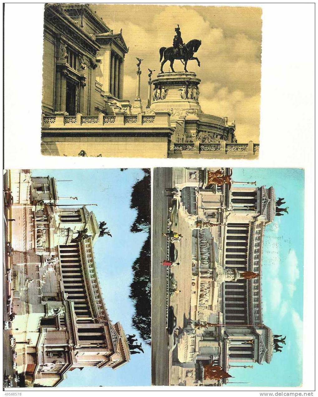Roma - Foro Traiano - Altare Della Patria E  Monum. A Vitt.Eman.II - Lotto 3 Cartoline - - Altare Della Patria