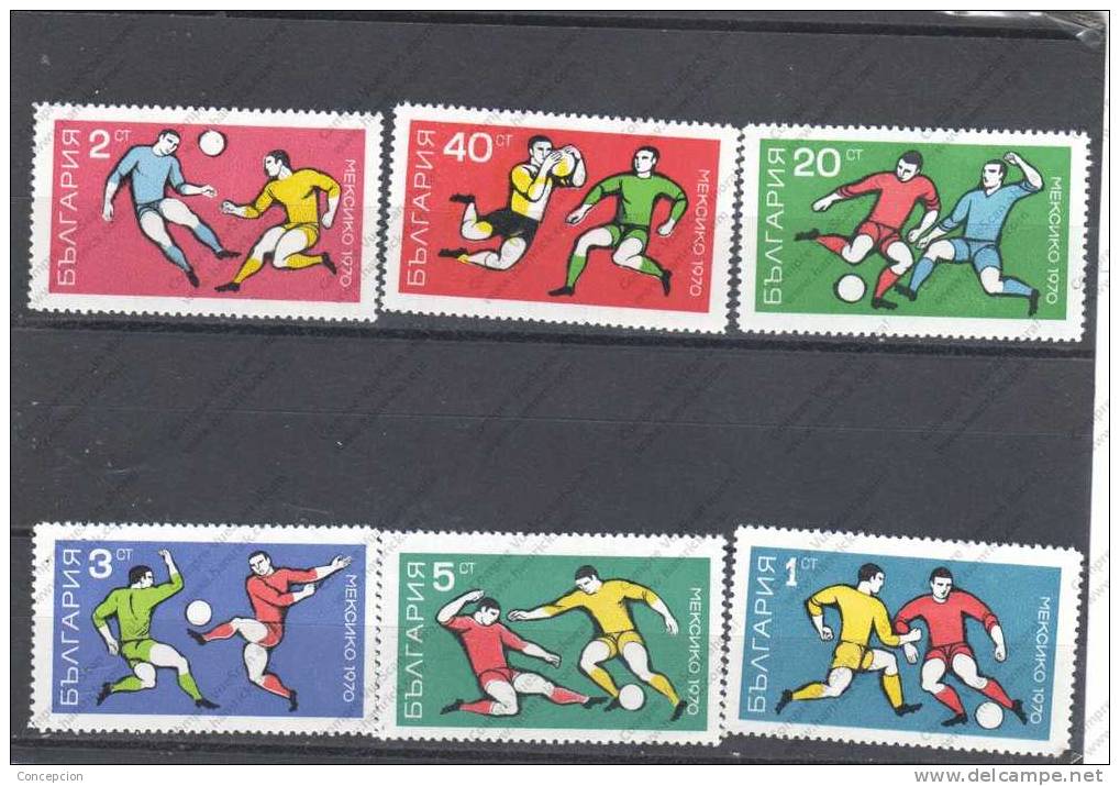 BULGARIA Nº 1761 AL 1766 - 1970 – Mexique