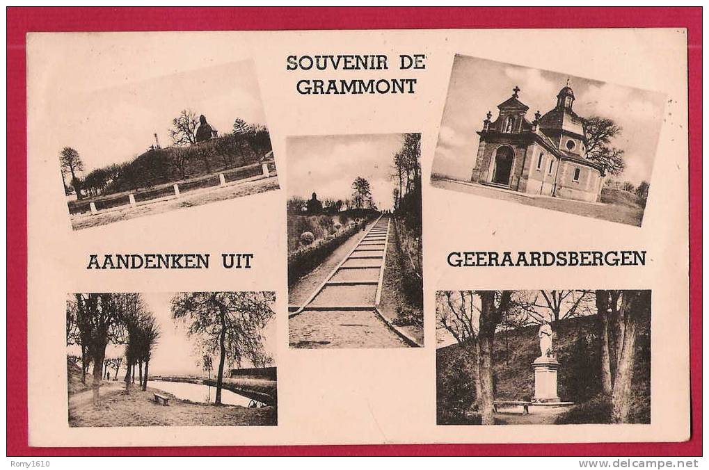 Souvenir De Grammont. Geraardsbergen-   Multivues . Voyagée, En Bon état. - Geraardsbergen