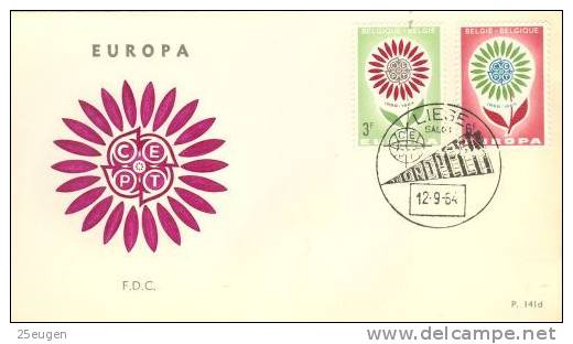 BELGIUM  EUROPA CEPT 1964  FDC - 1964