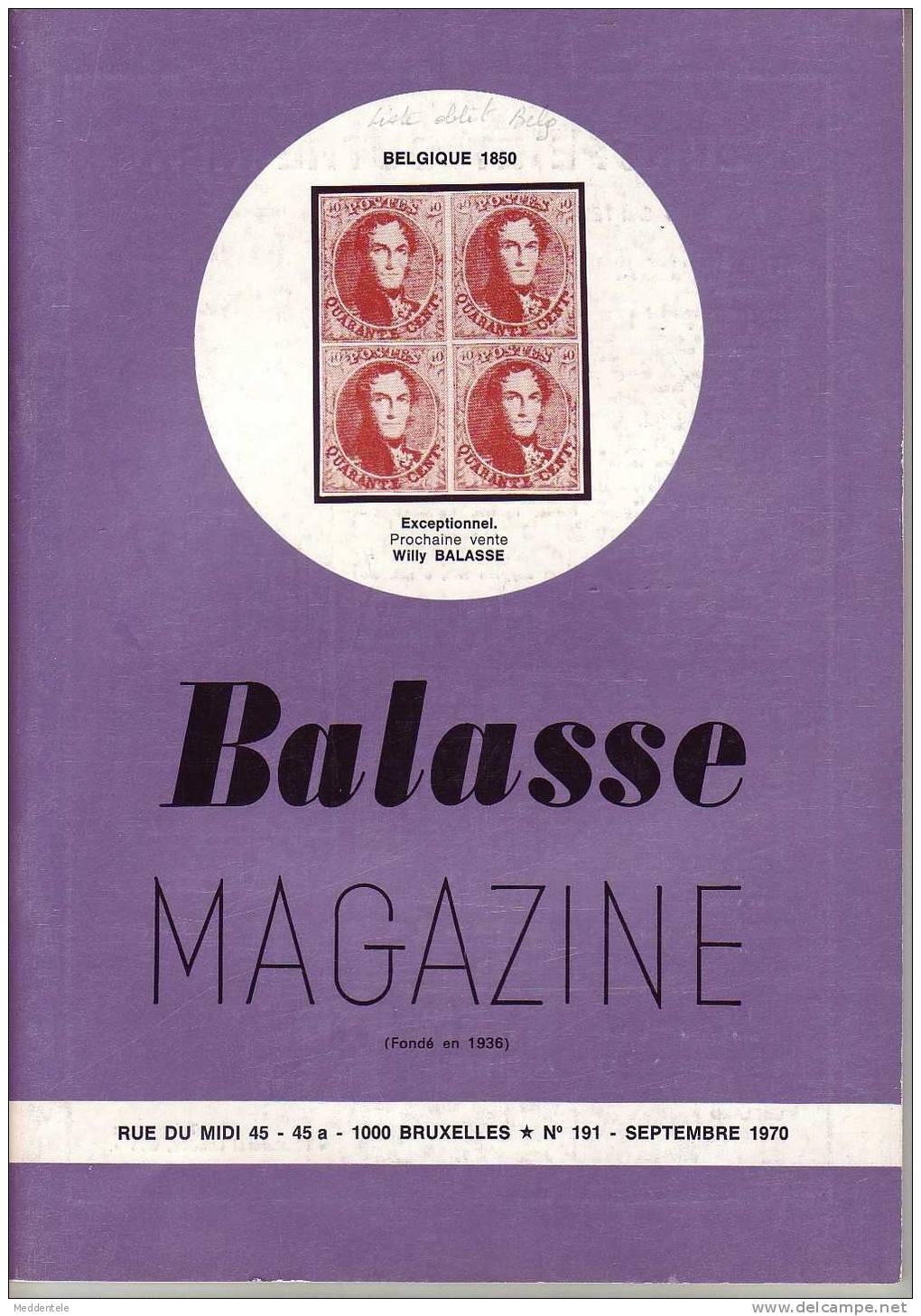 BALASSE MAGAZINE N° 191 - Frans (vanaf 1941)