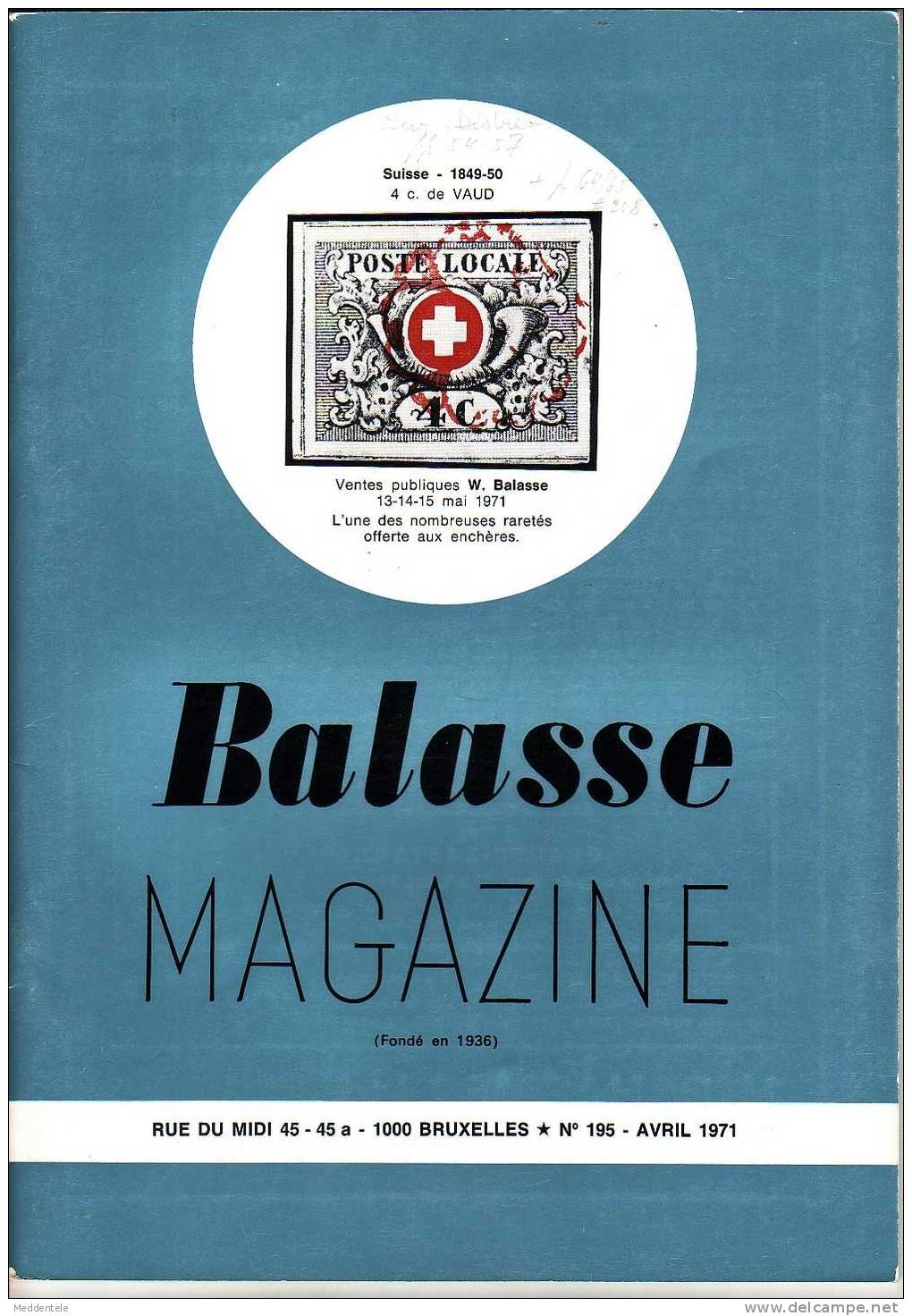 BALASSE MAGAZINE N° 195 - Français (àpd. 1941)