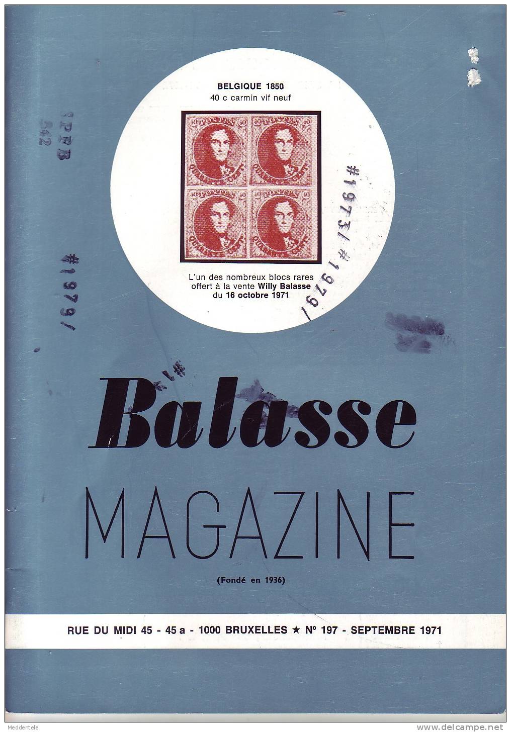 BALASSE MAGAZINE N° 197 Abimé - French (from 1941)