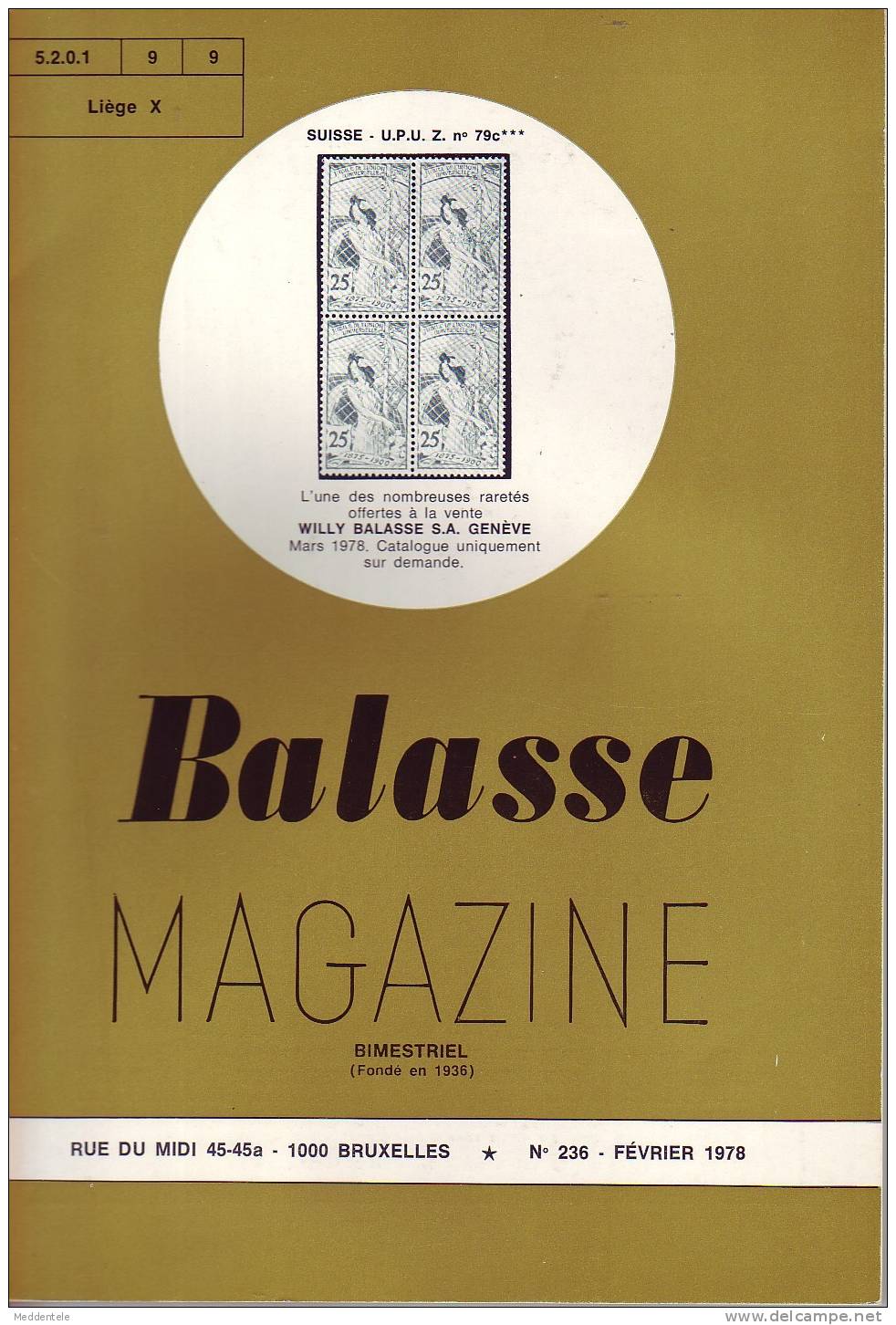 BALASSE MAGAZINE N° 236 - Französisch (ab 1941)