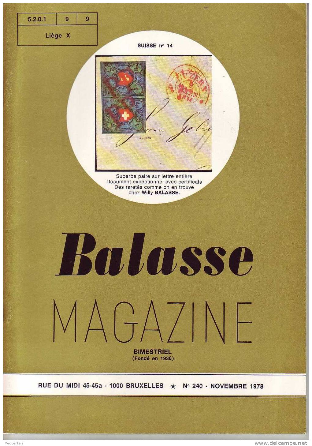 BALASSE MAGAZINE N° 240 - French (from 1941)