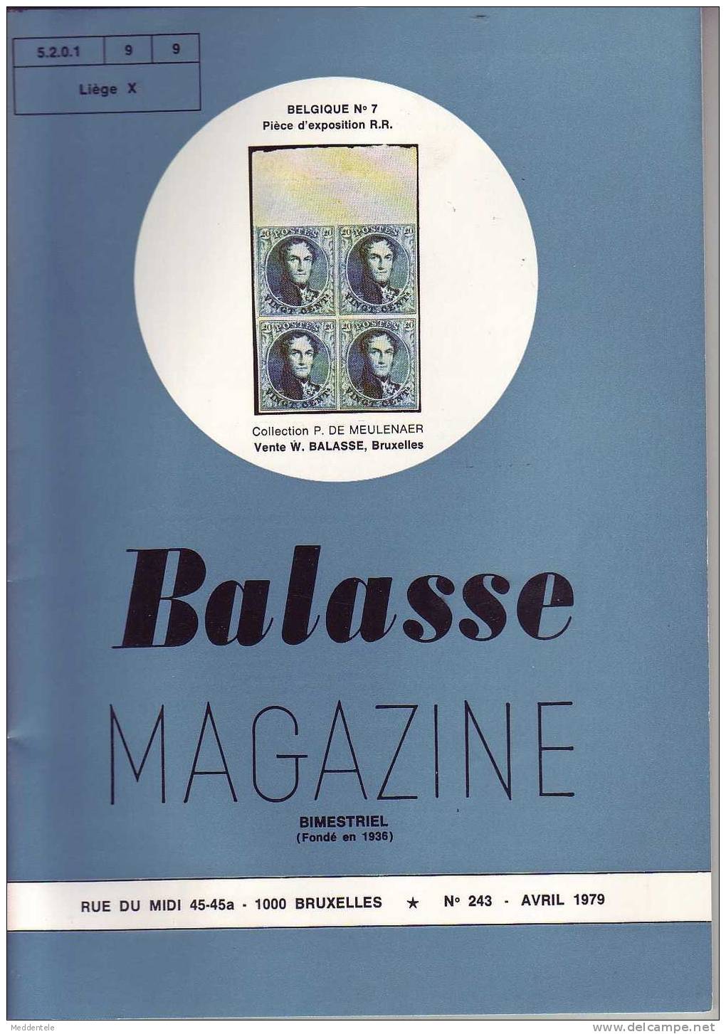 BALASSE MAGAZINE N° 243 - French (from 1941)