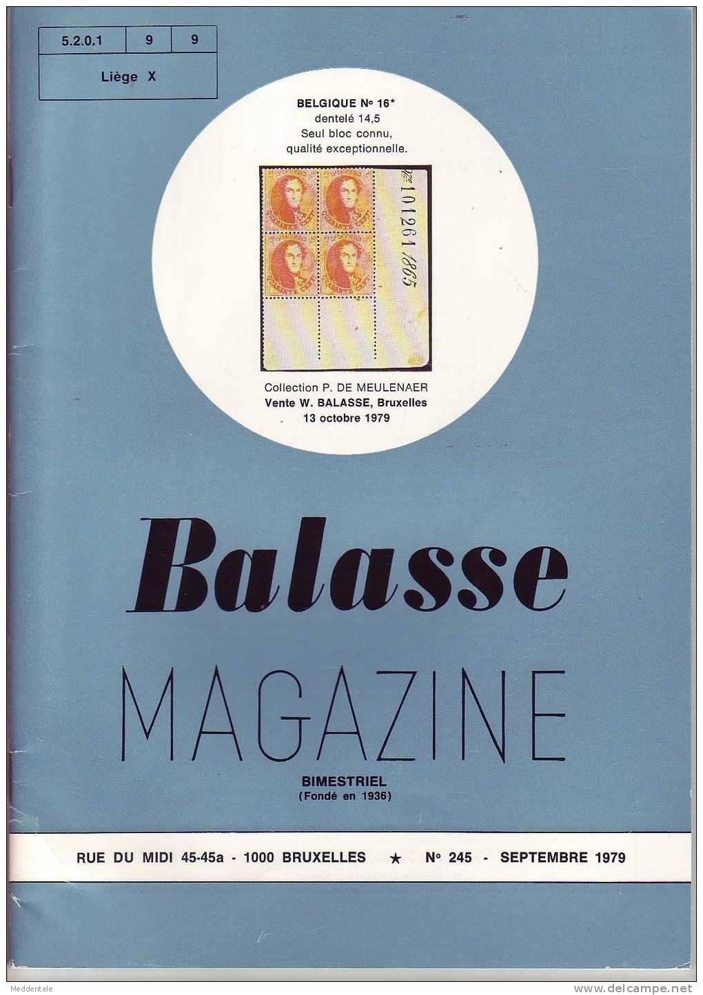 BALASSE MAGAZINE N° 245 - French (from 1941)