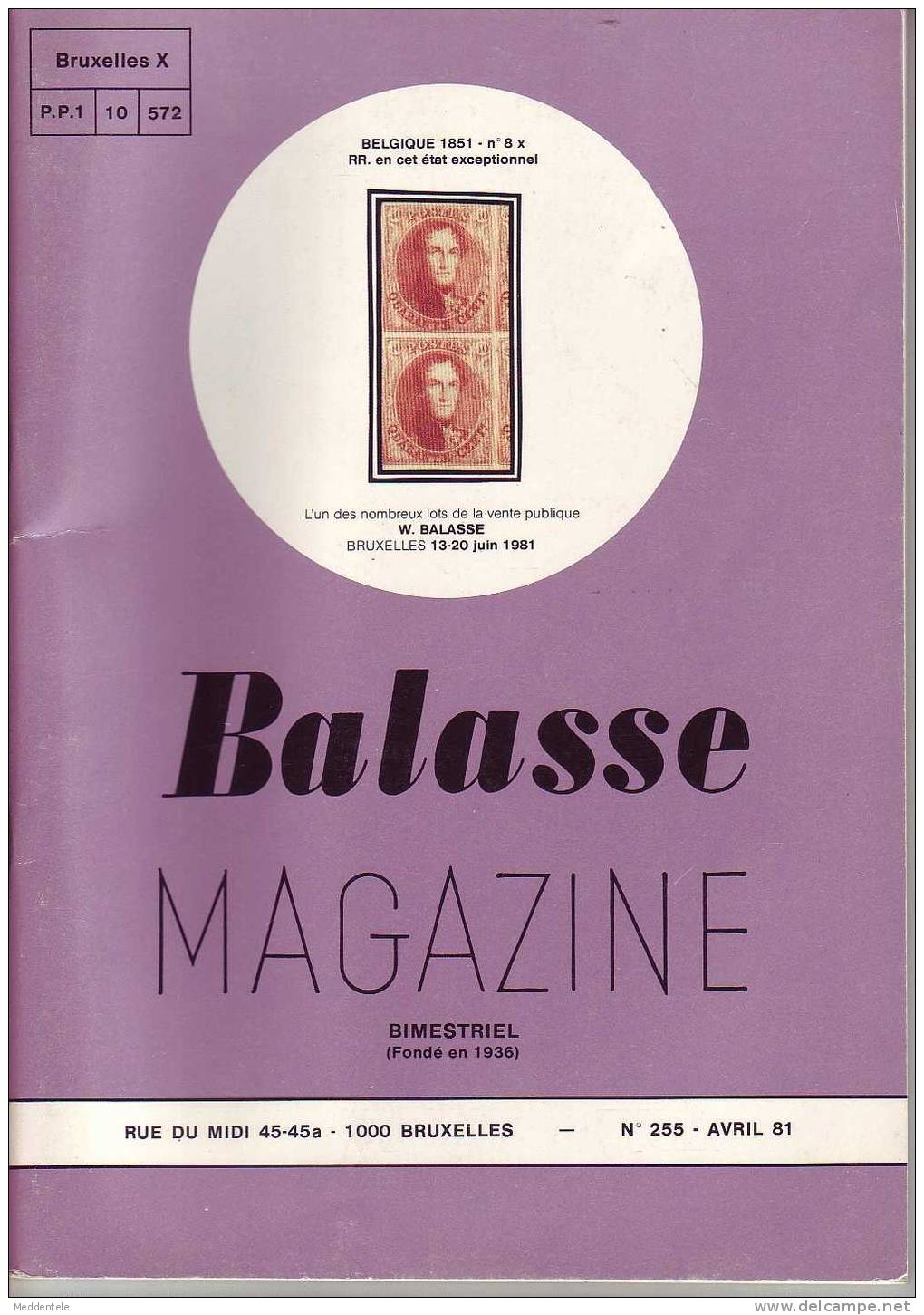 BALASSE MAGAZINE N° 255 - Französisch (ab 1941)