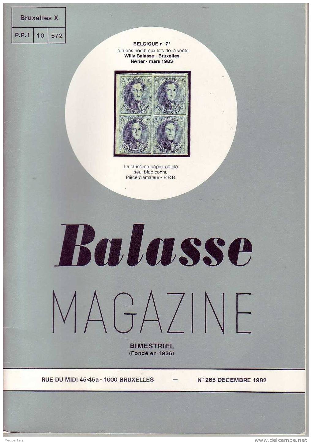 BALASSE MAGAZINE N° 265 - Français (àpd. 1941)