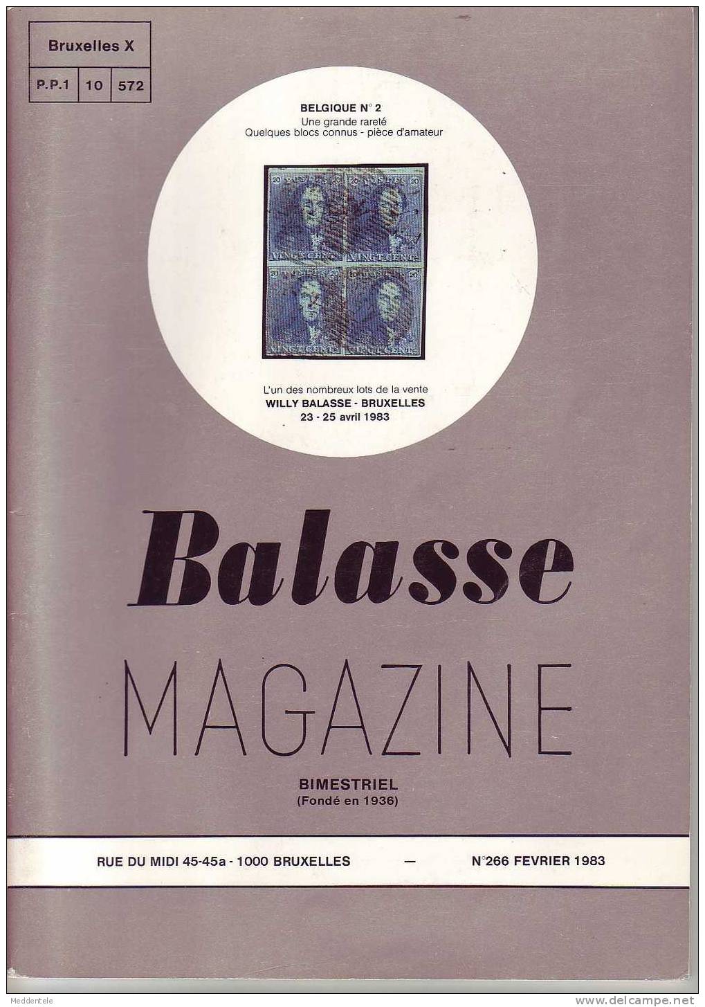 BALASSE MAGAZINE N° 266 - French (from 1941)