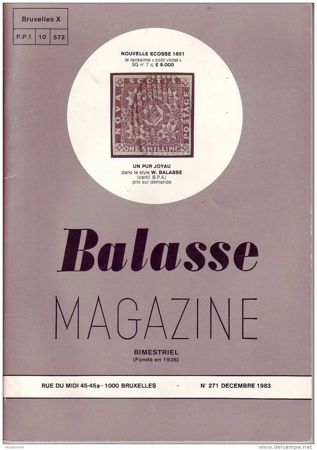 BALASSE MAGAZINE N° 271 - Francés (desde 1941)