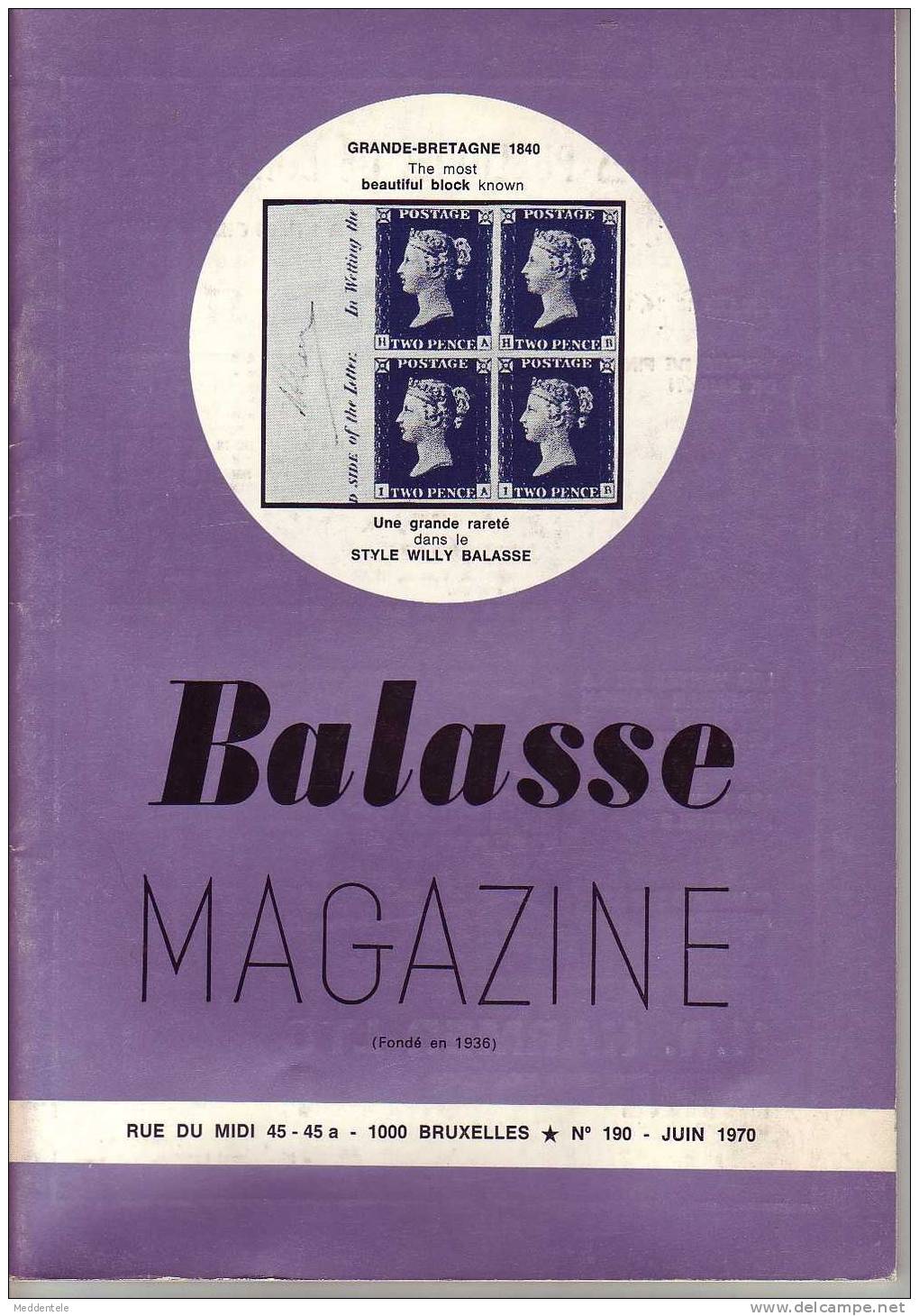 BALASSE MAGAZINE N° 190 - Francés (desde 1941)