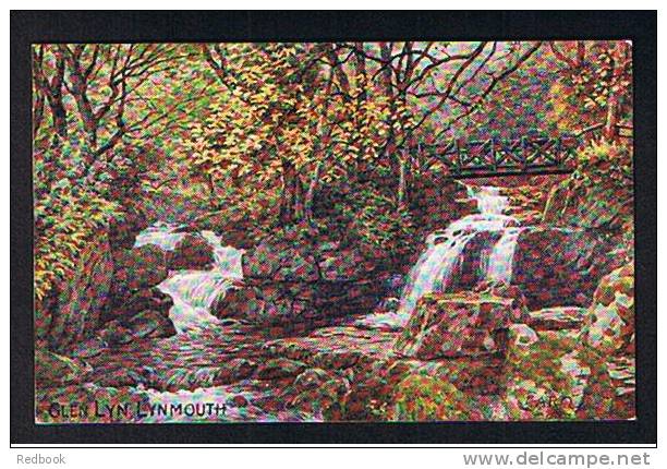 RB 708  0 ARQ A.R. Quinton J. Salmon Postcard Glen Lyn Lynmouth Devon - Lynmouth & Lynton