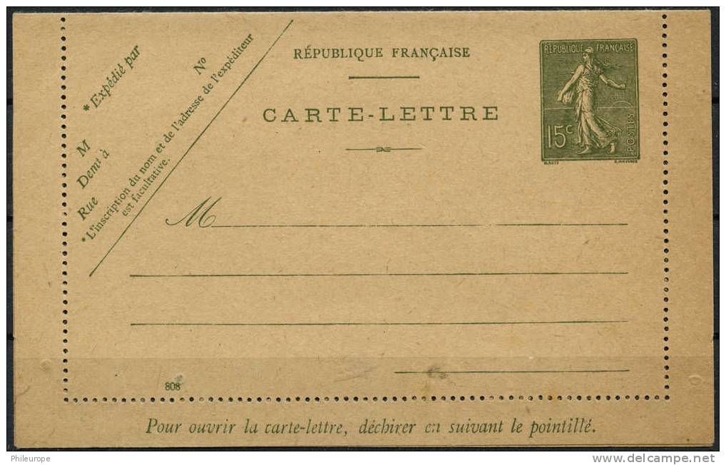 France Neuf Entiers Postaux N°130 - Cartes-lettres