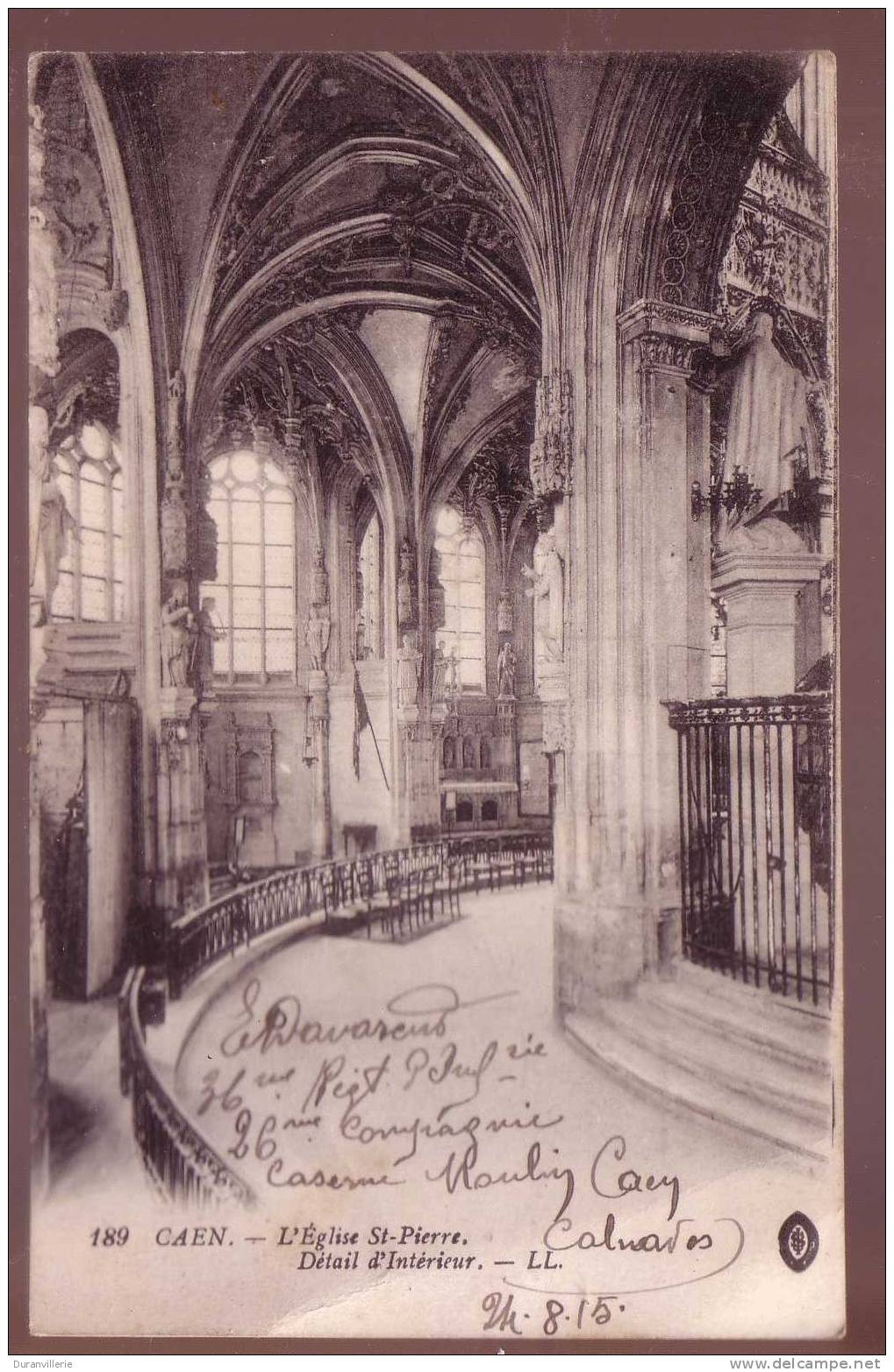 14 - CAEN - L'Eglise Saint-Pierre - Détail D'Intérieur (LL. 189) - Caen