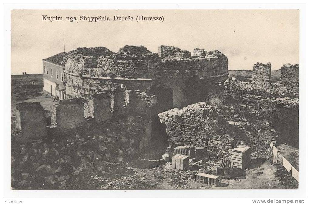 ALBANIA - DURRES / DURAZZO, Castle, Old Postcard - Albania
