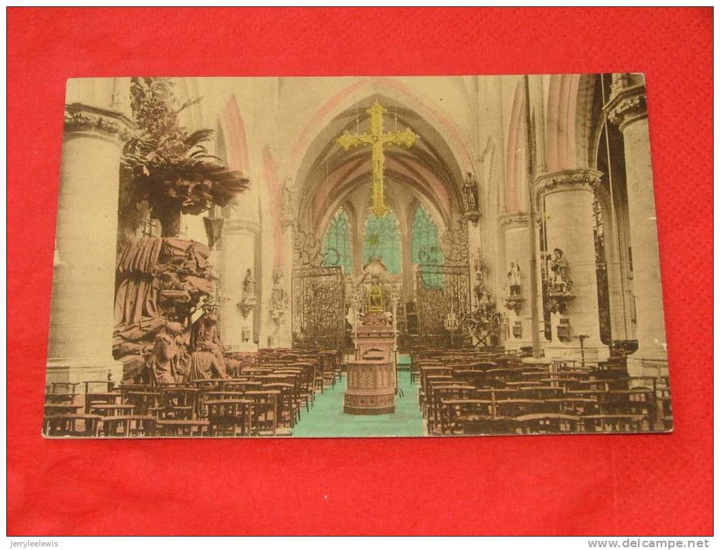 Alsemberg  - Het Binnenste Van De Kerk      -  ( 2 Scans ) - Beersel